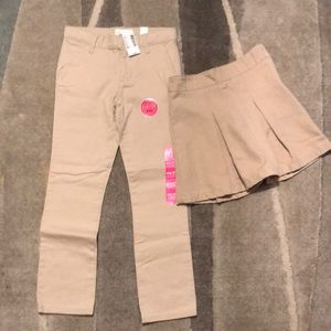 Lot of 2 school uniform bottoms.